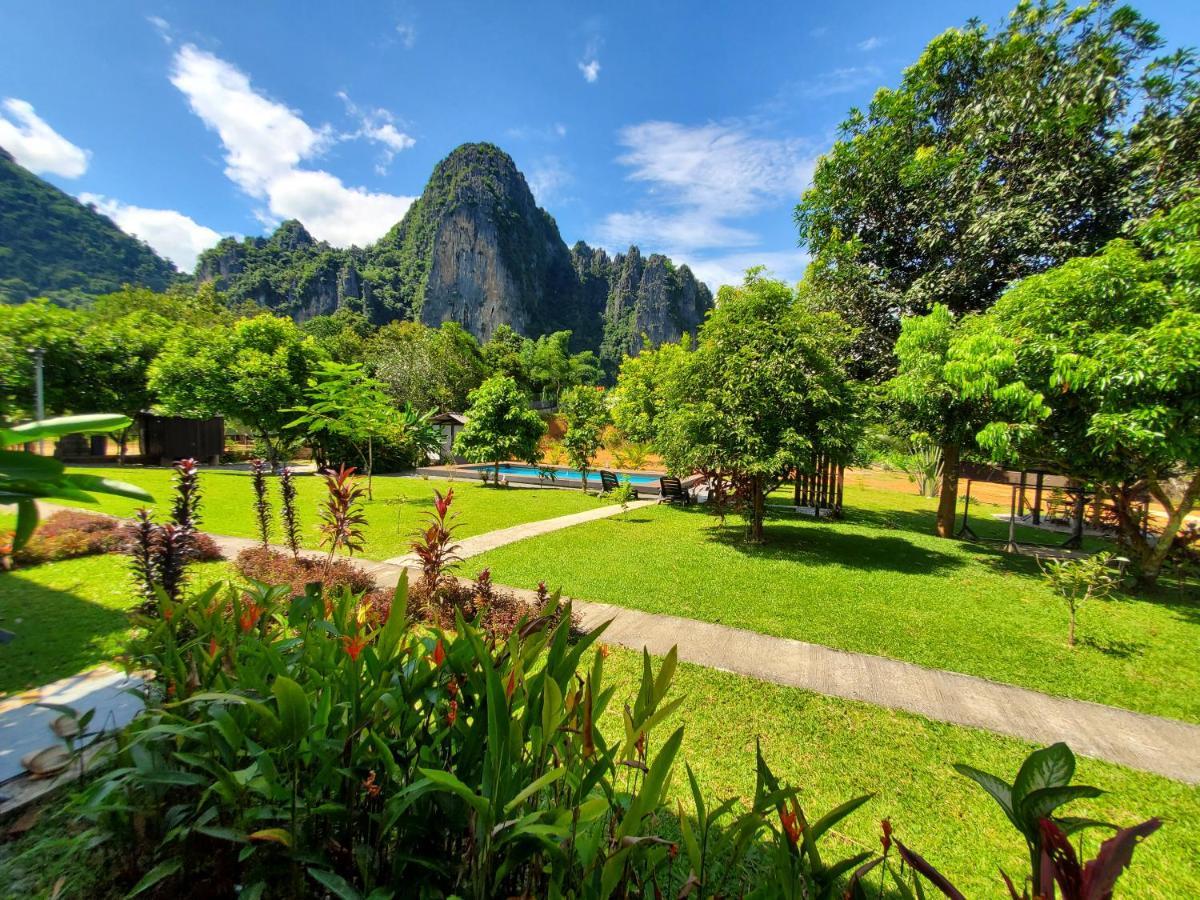 Bearlinbungalow Vang Vieng Exteriér fotografie