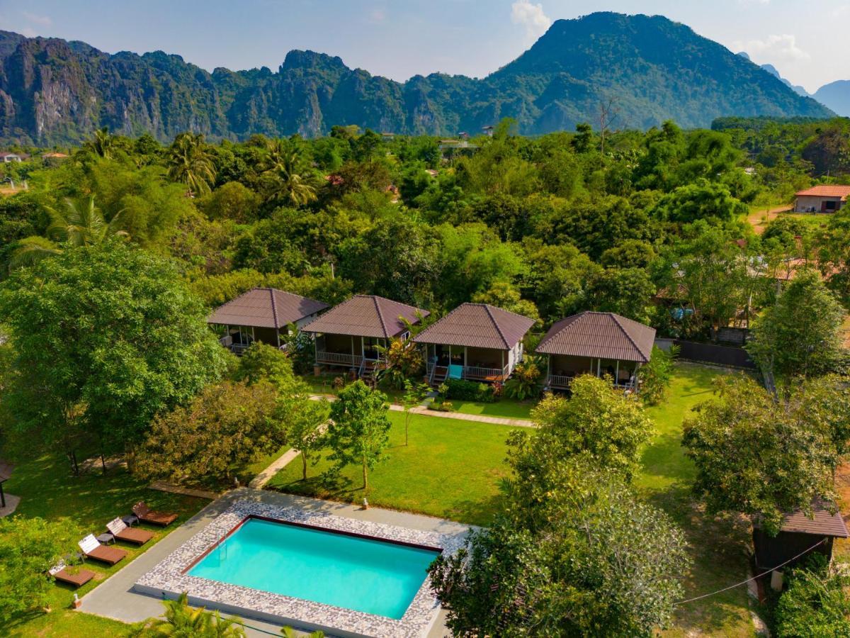 Bearlinbungalow Vang Vieng Exteriér fotografie