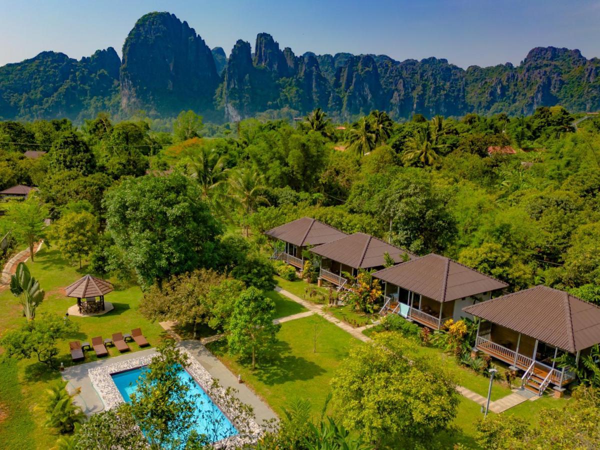 Bearlinbungalow Vang Vieng Exteriér fotografie